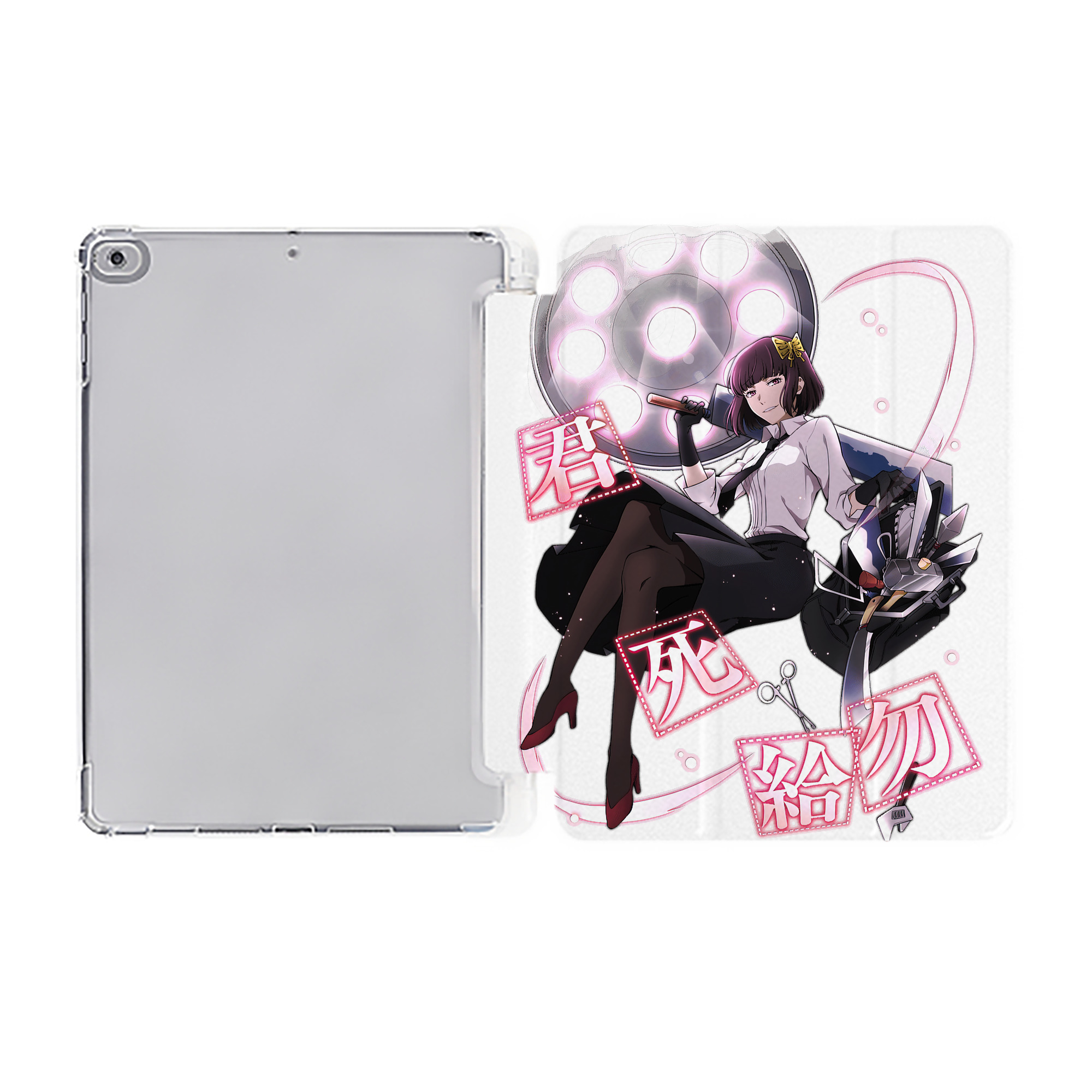（画像用） 文豪ストレイドッグス Bungo Stray Dogs IPad ケース ペン収納付き 三つ折りスタンド PUレザー×シリコン 対応機種9.5/10.5/10.9インチ